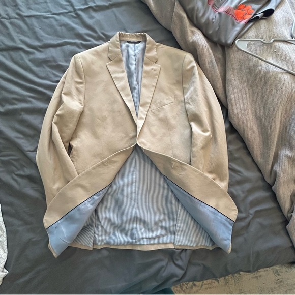 Banana Republic 42L khaki sport coat - Picture 6 of 7